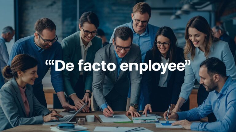 De facto employee