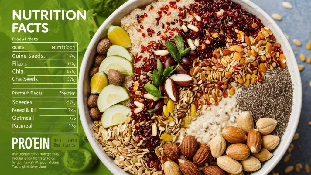 Health warrior grains and seeds oatmeal nutrition facts protein