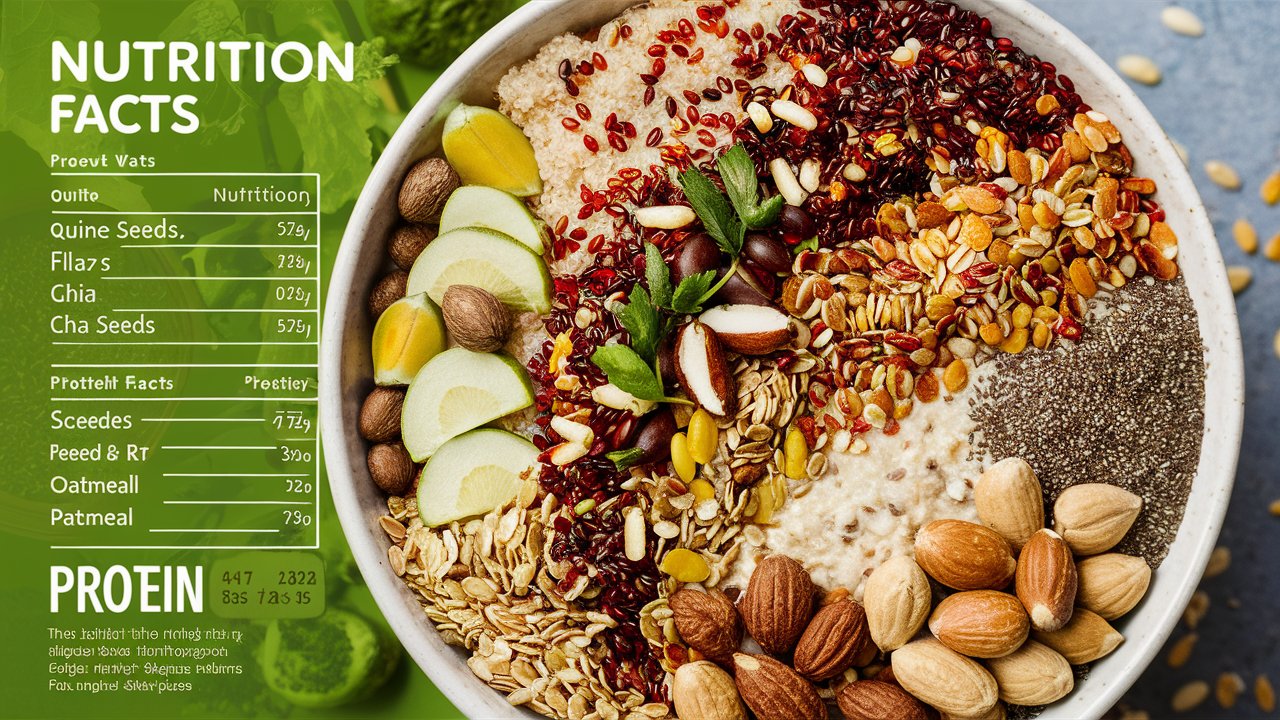 Health warrior grains and seeds oatmeal nutrition facts protein
